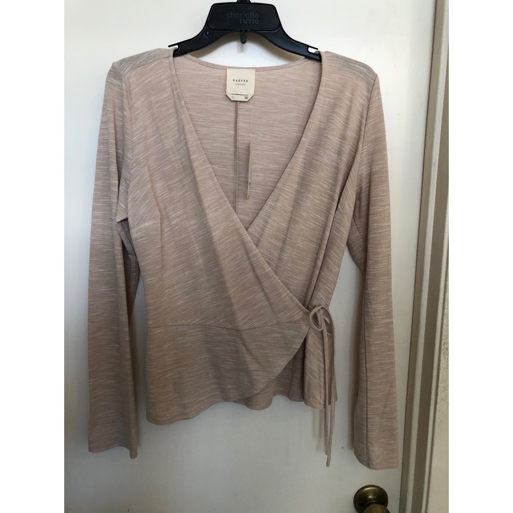 Francesa’s - wrap blouse in light pink/beige tone